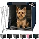 GORILLA GRIP Dog Crate Covers, Wire Kennel Topper, 24 in, Navy