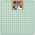 GORILLA GRIP Square Shower Stall Mat, Bathtub Floor Mat, 21x21 Mint Opaque