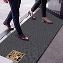 GORILLA GRIP Traffic Guard Indoor Outdoor Heavy Duty Door Mat, 59x24 Gray