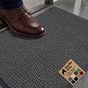 GORILLA GRIP Traffic Guard Indoor Outdoor Heavy Duty Door Mat, 29x17 Gray