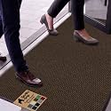 GORILLA GRIP Traffic Guard Indoor Outdoor Heavy Duty Door Mat, 60x36 Brown