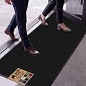 GORILLA GRIP Traffic Guard Indoor Outdoor Heavy Duty Door Mat, 59x24 Black