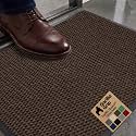 GORILLA GRIP Traffic Guard Indoor Outdoor Heavy Duty Door Mat, 29x17 Brown