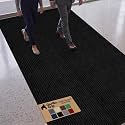 GORILLA GRIP Traffic Guard Indoor Outdoor Heavy Duty Door Mat, 120x48 Black