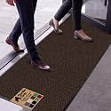 GORILLA GRIP Traffic Guard Indoor Outdoor Heavy Duty Door Mat, 29x17 Black