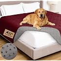 GORILLA GRIP® Waterproof Dog Blanket, Couch Cover for Dogs, 82x102 Burgundy