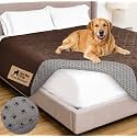 GORILLA GRIP® Waterproof Dog Blanket, Couch Cover for Dogs 82x102 Chocolate