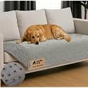GORILLA GRIP® Waterproof Dog Blanket, Couch Cover for Dogs, 30x70 Gray