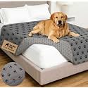 GORILLA GRIP® Waterproof Dog Blanket, Couch Cover for Dogs, 68x82 Gray Paw