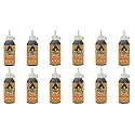 Gorilla Original Waterproof Polyurethane Glue, 8 ounce Bottle, Brown, (Pack of 12)