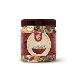 goru nutrixa healthy nutmix trail mix 250gm  mixed dry fruits panchmeva  apricot sunflower pumpkin seeds almond cashews mix fruits dates black amp green raisins