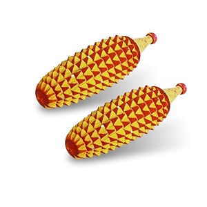 wooden acupressure karela whole body feet massager therapy for stress relief and improved blood circulation set of 2