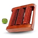 Wooden Feet Massager 3 Rollers with wooden Ball Made of Sheesham Wood For Hand And Foot Therapy, Stress Relief and Improved Blood Circulation (set of 2)