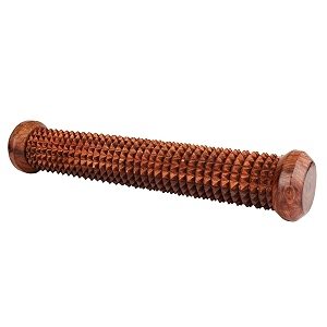 wooden handheld foot roller acupressure massager reflexology tools pain and stress relief 12x25x25 inches