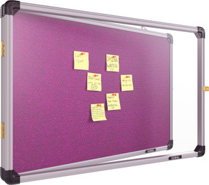 goshu notice board 2 feet x3 feet shutter board  premium acrylic cover cork bulletin board
