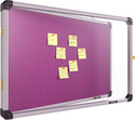 GOSHU Notice Board 2 feet x3 feet Shutter Board | Premium Acrylic Cover Cork Bulletin Board