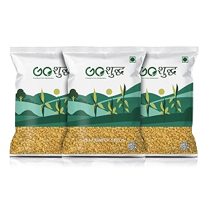 goshudh fenugreek seeds 3 kg 1kg each pack of 3  dana methi seeds
