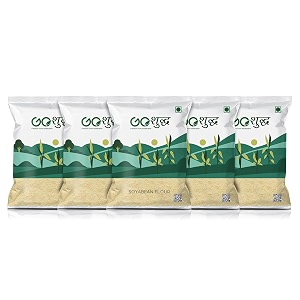 goshudh soyabean flour 5kg 1kg each pack of 5  soya flour soyabean atta