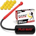 GoSports Baseball & Softball Rope Swing Trainer - Hitting System Training Equipment - Includes FLO BAT with 12 Foam Baseballs & Tote Bag