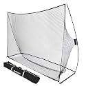 GoSports Golf Practice Hitting Net - Choose Between Huge 10 x 7 ft or 7 x 7 ft Nets - Personal Driving Range for Indoor or Outdoor Use - Designed by Golfers for Golfers