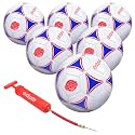 GoSports Premier Soccer Balls - Single or 6 Pack - Sizes 3, 4, 5, with Ball Pump