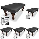 GoSports Premium Leatherette Pool Table Cover - Waterproof & Tearproof - Heavy Duty Indoor & Outdoor Billiard Table Cover, 6 ft (80" L x 48" W x 8" H) (Pack of 5)