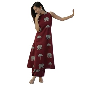 GoSriKi Cotton Co Ord Set for Women