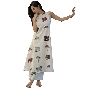 GoSriKi Cotton Co Ord Set for Women