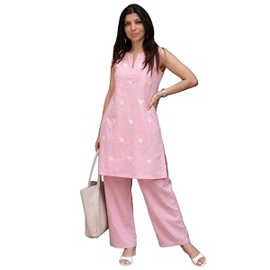 GoSriKi Kurta Set for Women Cotton Blend