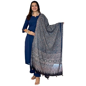 GoSriKi Kurta Set for Women Viscose Solid