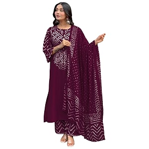 GoSriKi Kurta Sets for Women Rayon Viscose