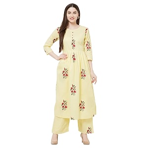 gosriki women39s cotton anarkali salwar suit set