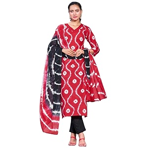 GoSriKi Womens Cotton Blend Straight Printed Kurta