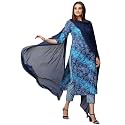 GoSriKi Women39s Cotton Blend Printed Straight Kurta