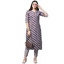 GoSriKi Women39s Cotton Blend Printed Straight Kurta