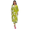 GoSriKi Women39s Cotton Blend Straight Printed Kurta
