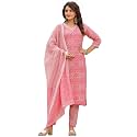 GoSriKi Women39s Cotton Blend Straight Printed Kurta