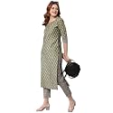 GoSriKi Women39s Cotton Blend Kurta With Pant