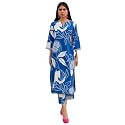 GoSriKi Women39s Cotton Blend Straight Printed Kurta