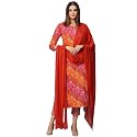 GoSriKi Women39s Cotton Blend Printed Straight Kurta