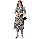 GoSriKi Women39s Cotton Blend Printed Straight Kurta