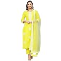 GoSriKi Women39s Cotton Blend Straight Embroidered Kurta