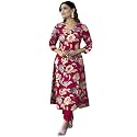 GoSriKi Women39s Cotton Blend Printed Kurta with