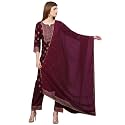 GoSriKi Women39s Cotton Blend Printed Straight Kurta