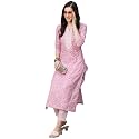 GoSriKi Women39s Cotton Blend Printed Straight Kurta