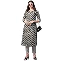 GoSriKi Women39s Cotton Blend Printed Straight Kurta