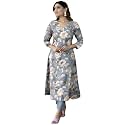 GoSriKi Women39s Cotton Blend Printed Kurta with