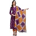 GoSriKi Women39s Cotton Blend Straight Printed Kurta