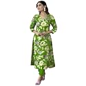 GoSriKi Women39s Cotton Blend Straight Printed Kurta