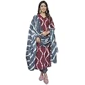 GoSriKi Women39s Cotton Blend Straight Printed Kurta